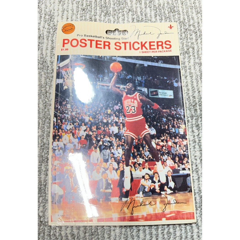 Vintage Chicago Bulls Sticker Decal One Size NBA Basketball‎ Michael Jordan
